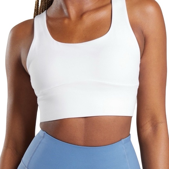 NWOT | Gymshark Longline Sportsbra | White | Medium - Picture 1 of 3